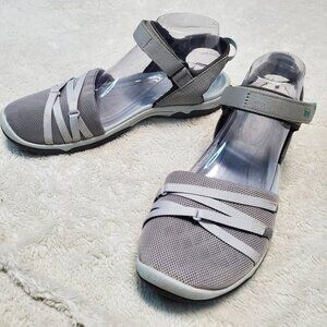 Teva Gray Tirra CT Drizzle Closed Toe Strap Strappy Casual Sandal Shoe Women 9.5